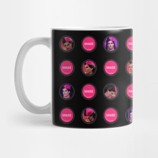 Jan Shade Button (Black) Mug